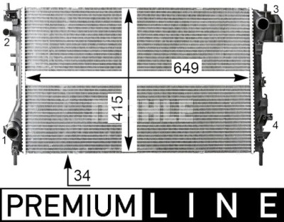 Radiateur, refroidissement du moteur