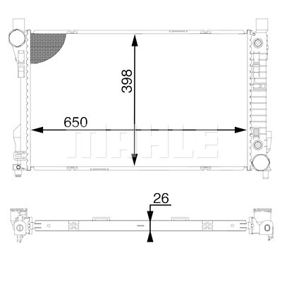 Radiateur, refroidissement du moteur