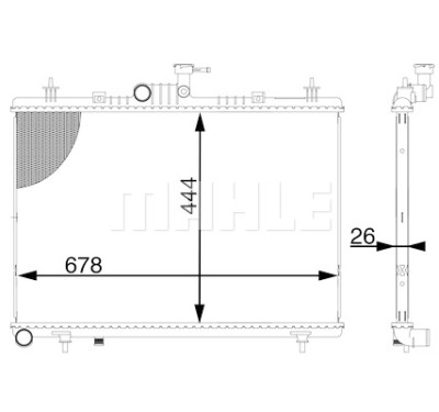 Radiateur, refroidissement du moteur