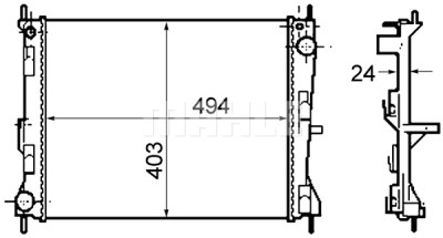 Radiateur, refroidissement du moteur