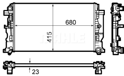 Radiateur, refroidissement du moteur