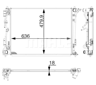 Radiateur, refroidissement du moteur