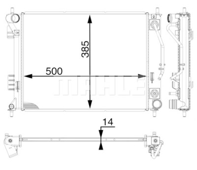 Radiateur, refroidissement du moteur