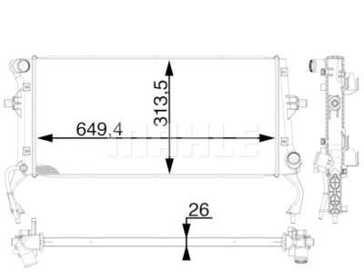 Radiateur, refroidissement du moteur