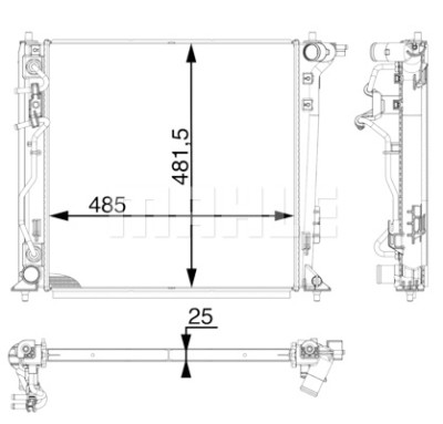 Radiateur, refroidissement du moteur