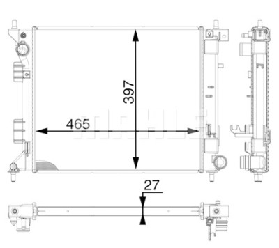 Radiateur, refroidissement du moteur