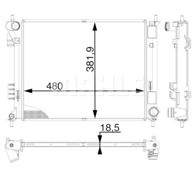 Radiateur, refroidissement du moteur