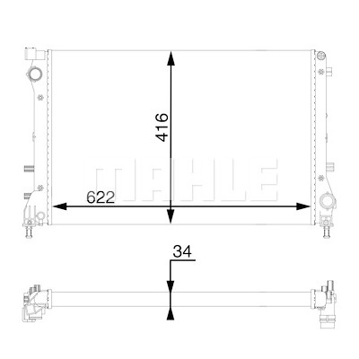 Radiateur, refroidissement du moteur