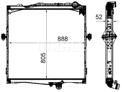 Radiateur, refroidissement du moteur