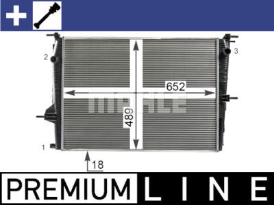 Radiateur, refroidissement du moteur