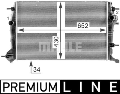 Radiateur, refroidissement du moteur