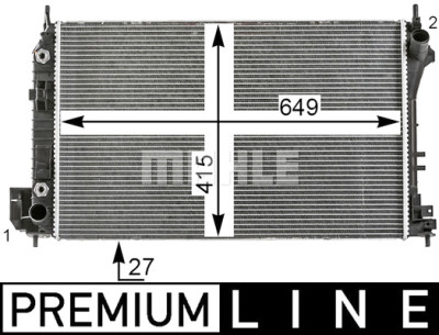 Radiateur, refroidissement du moteur