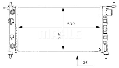 Radiateur, refroidissement du moteur