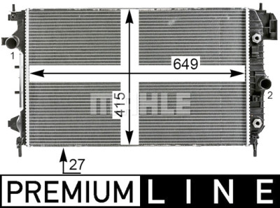 Radiateur, refroidissement du moteur