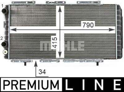 Radiateur, refroidissement du moteur