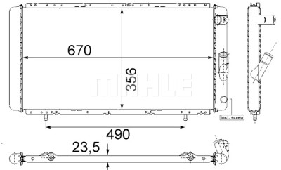 Radiateur, refroidissement du moteur