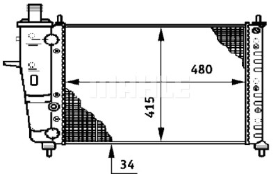 Radiateur, refroidissement du moteur