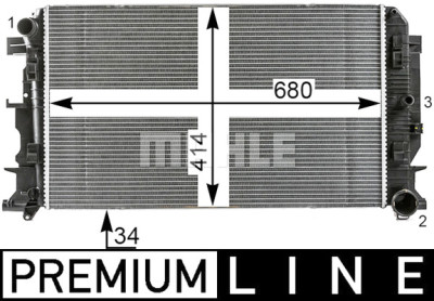 Radiateur, refroidissement du moteur