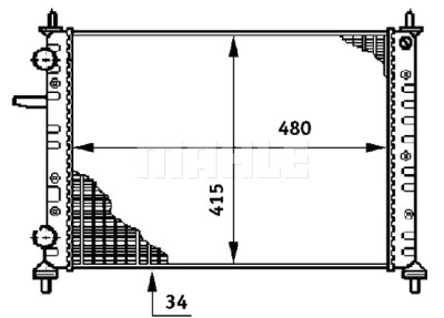 Radiateur, refroidissement du moteur