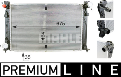 Radiateur, refroidissement du moteur