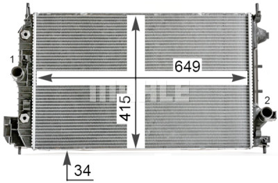 Radiateur, refroidissement du moteur