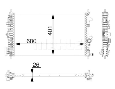 Radiateur, refroidissement du moteur