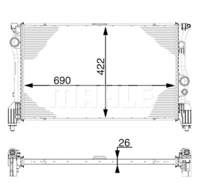 Radiateur, refroidissement du moteur