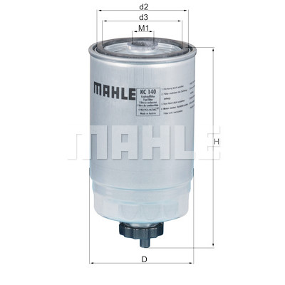Filtre à carburant MAHLE ORIGINAL KC 140