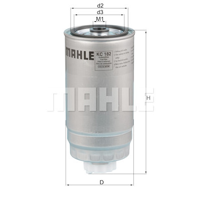 Filtre à carburant MAHLE ORIGINAL KC 182