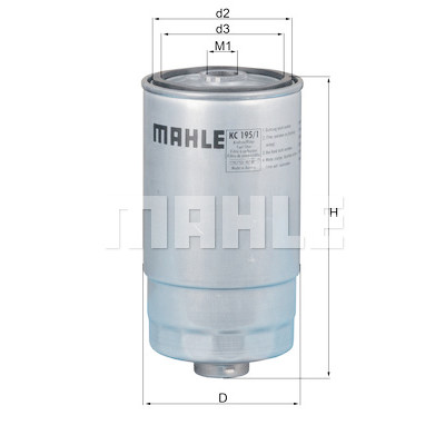 Filtre à carburant MAHLE ORIGINAL KC 195/1