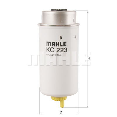 Filtre à carburant MAHLE ORIGINAL KC 223