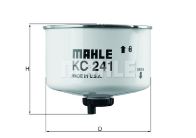 Filtre à carburant MAHLE ORIGINAL KC 241D