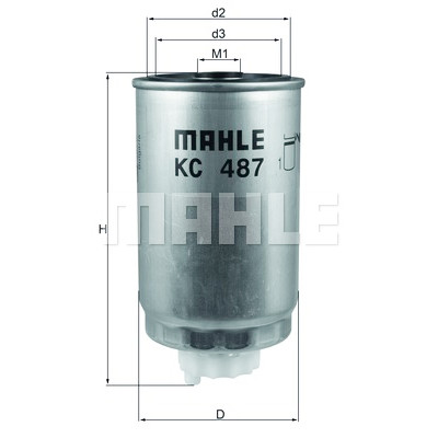 Filtre à carburant MAHLE ORIGINAL KC 487