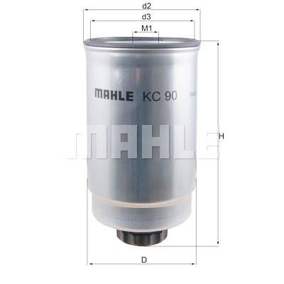 Filtre à carburant MAHLE ORIGINAL KC 90