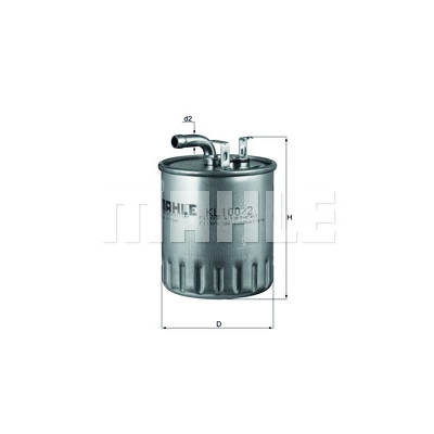 Filtre à carburant MAHLE ORIGINAL KL 100/2