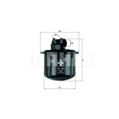 Filtre à carburant MAHLE ORIGINAL KL 108