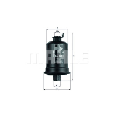 Filtre à carburant MAHLE ORIGINAL KL 129