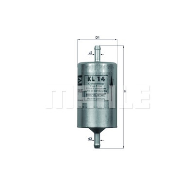 Filtre à carburant MAHLE ORIGINAL KL 14