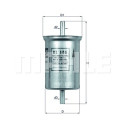 Filtre à carburant MAHLE ORIGINAL KL 146