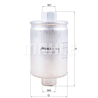 Filtre à carburant MAHLE ORIGINAL KL 158