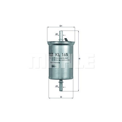 Filtre à carburant MAHLE ORIGINAL KL 165