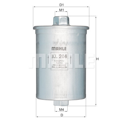 Filtre à carburant MAHLE ORIGINAL KL 204