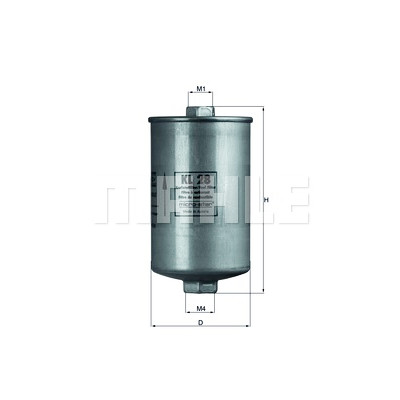 Filtre à carburant MAHLE ORIGINAL KL 28
