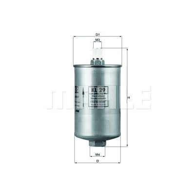 Filtre à carburant MAHLE ORIGINAL KL 29