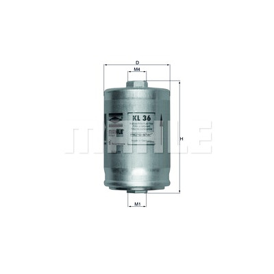Filtre à carburant MAHLE ORIGINAL KL 36