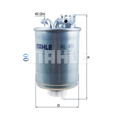 Filtre à carburant MAHLE ORIGINAL KL 410D