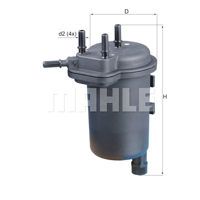 Filtre à carburant MAHLE ORIGINAL KL 430