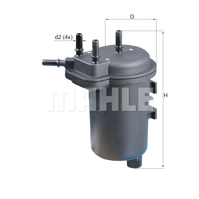 Filtre à carburant MAHLE ORIGINAL KL 432