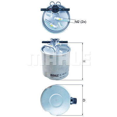 Filtre à carburant MAHLE ORIGINAL KL 440/40