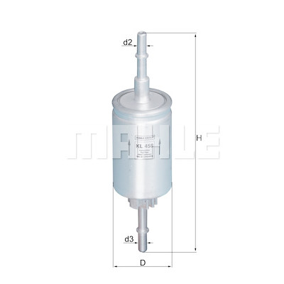 Filtre à carburant MAHLE ORIGINAL KL 458
